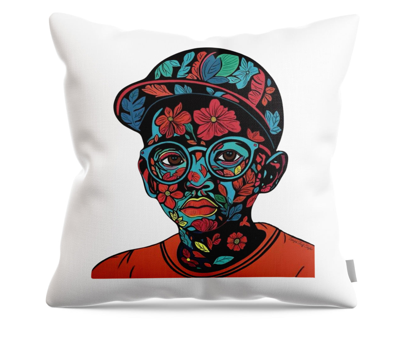 Boy In Bloom Pillow